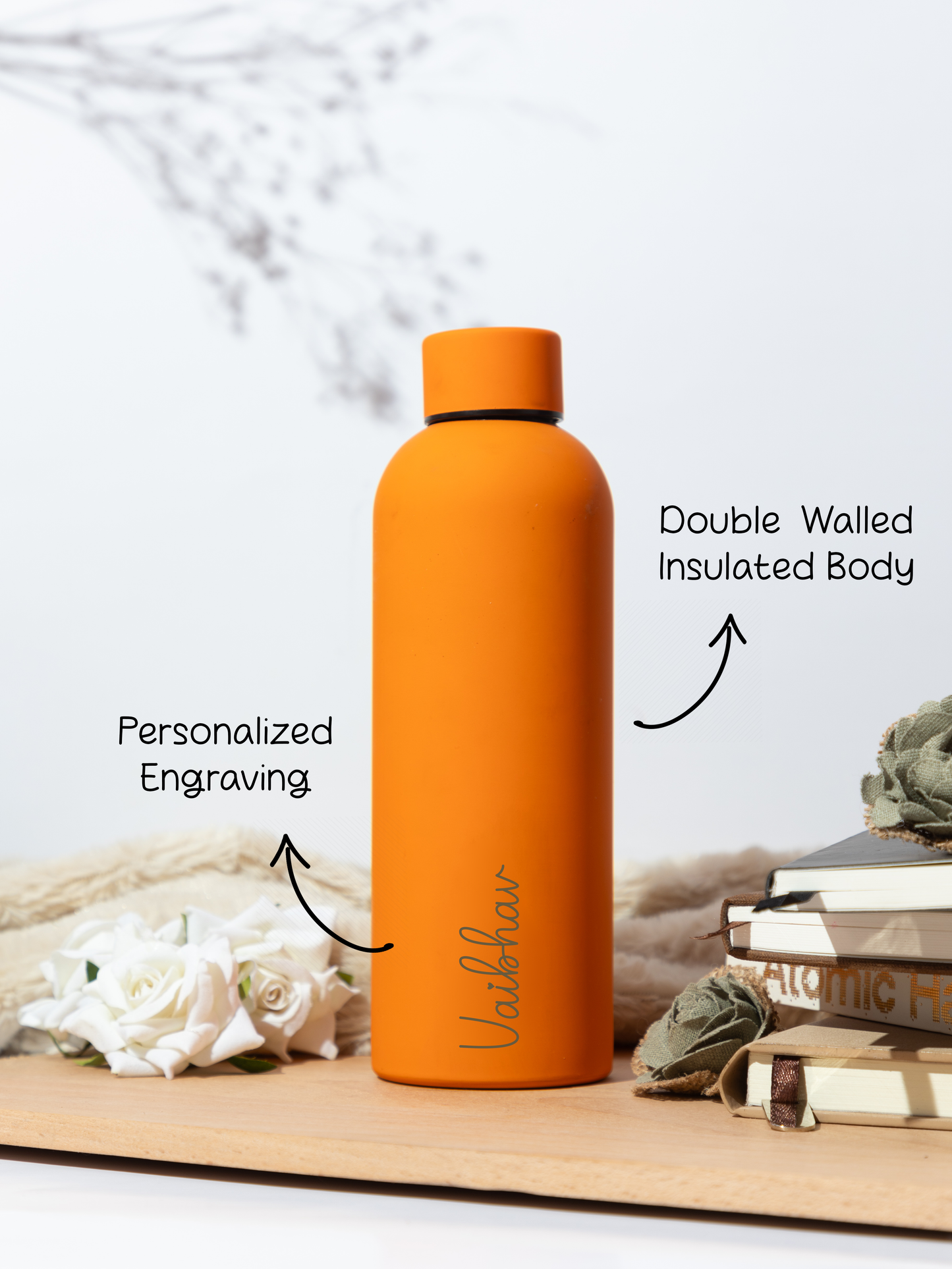 Personalized Name/Quote Bae-Sic Double Walled Insulated Bottles 500 ML