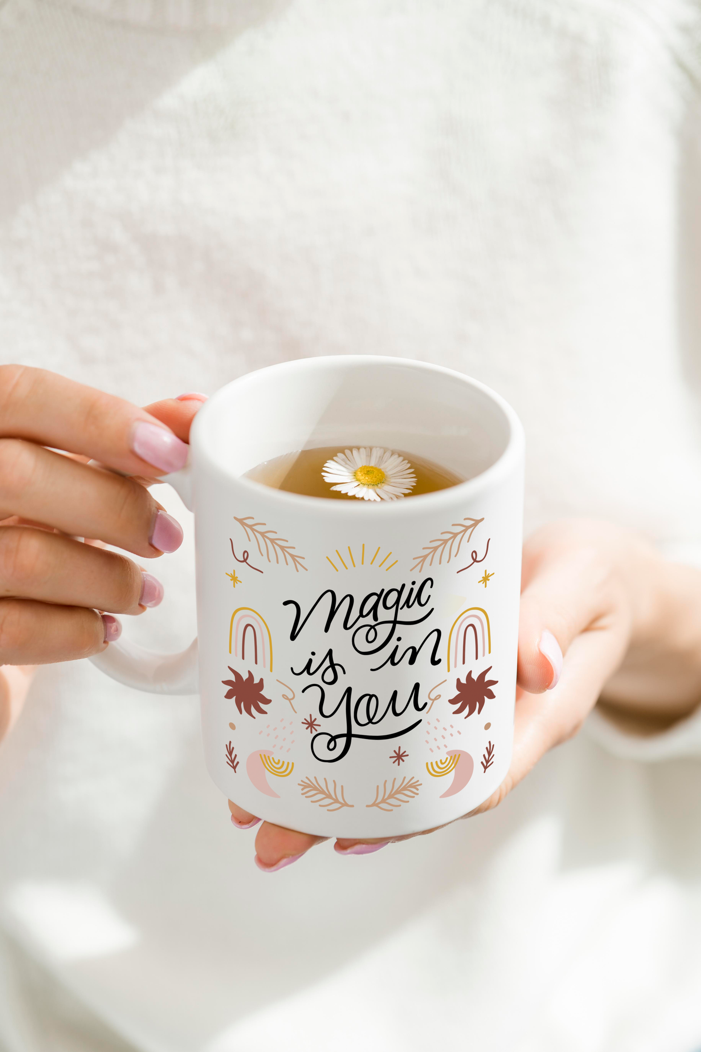 Ceramic White Mug 350ml | Magic Is In You Permanent Print | Pocket Picks Mugs