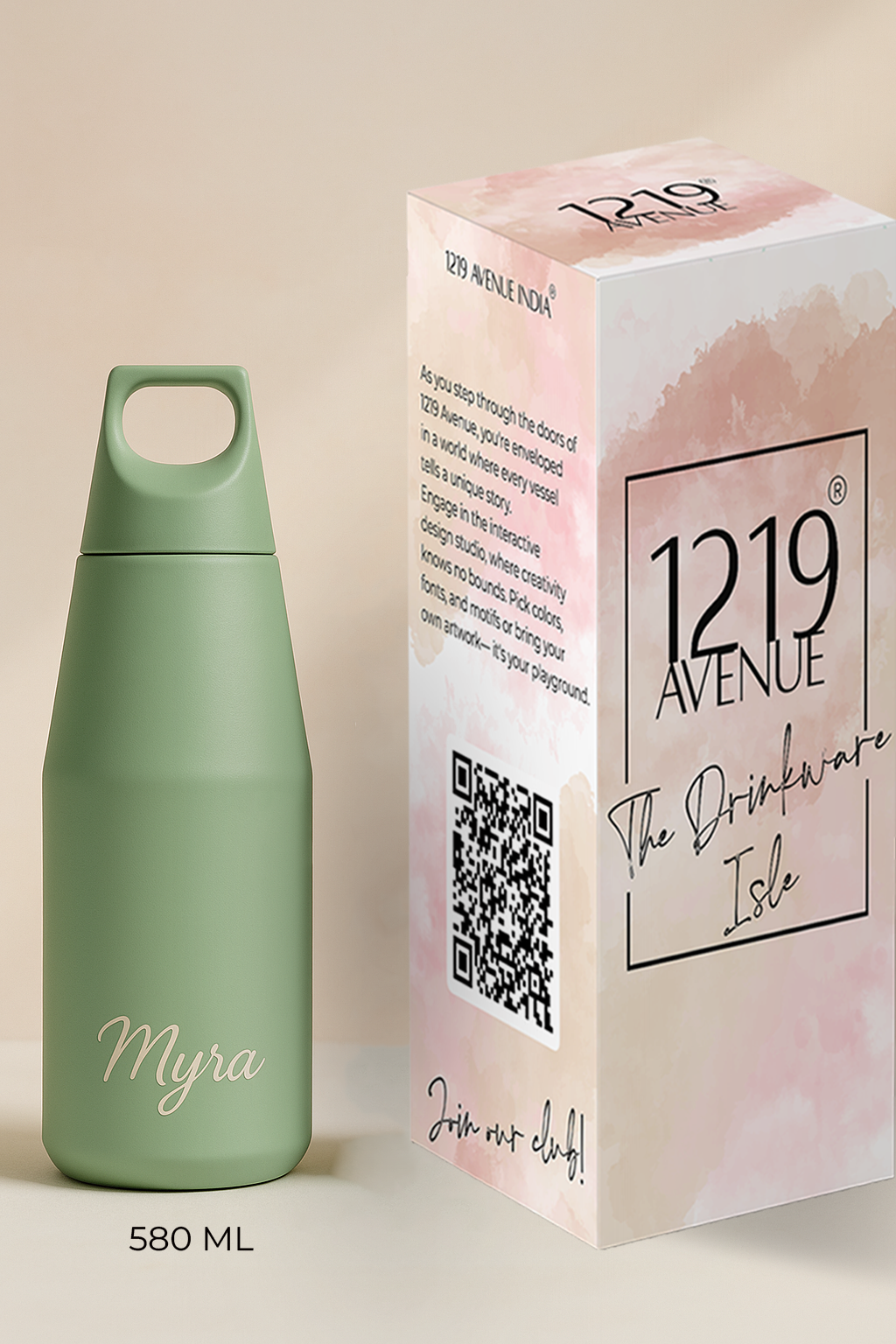 Personalized Nuvra Geo-Dash Insulated Bottles 12hrs+ Hot and Cold | 580ml and 1100ml