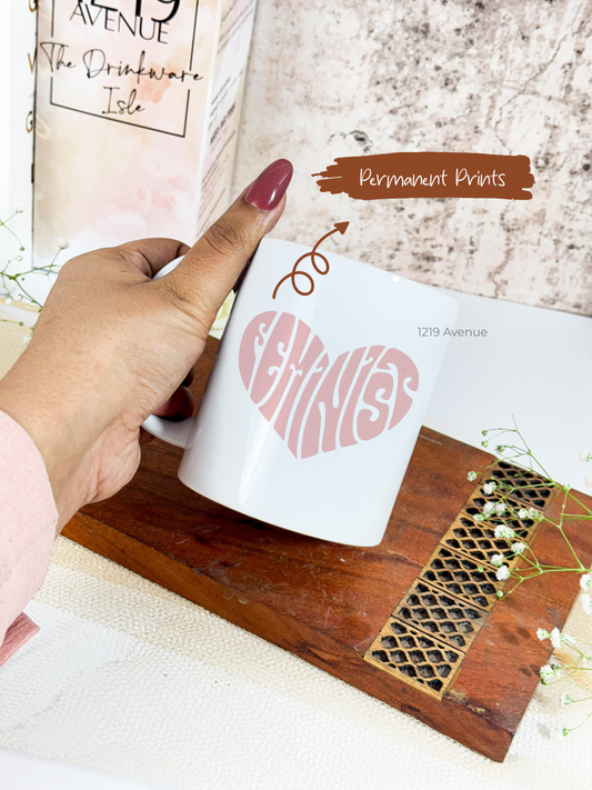 Ceramic White Mug 350ml | Feminist Print | Pocket Picks Mugs
