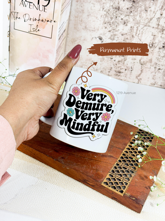 Ceramic White Mug 350ml | Mindful Muse | Pocket Picks Mugs