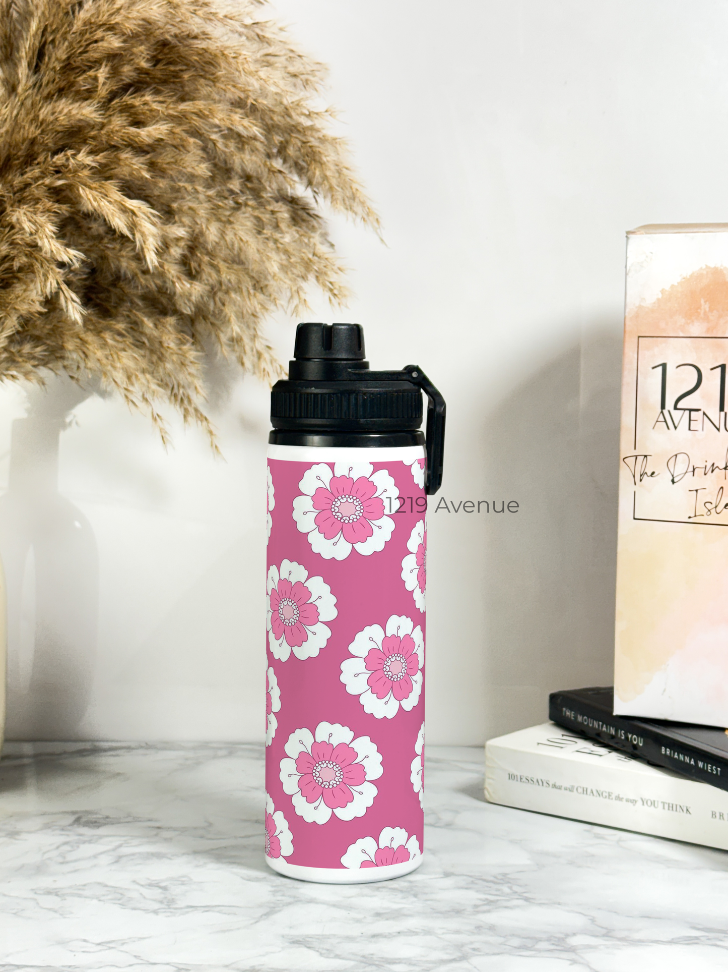 700ml Printed TANK-Sip Water Bottle | Loud Daisy* Print | For Office, School, Sports | Sipper Bottle with Carry Hook, Durable & Stylish