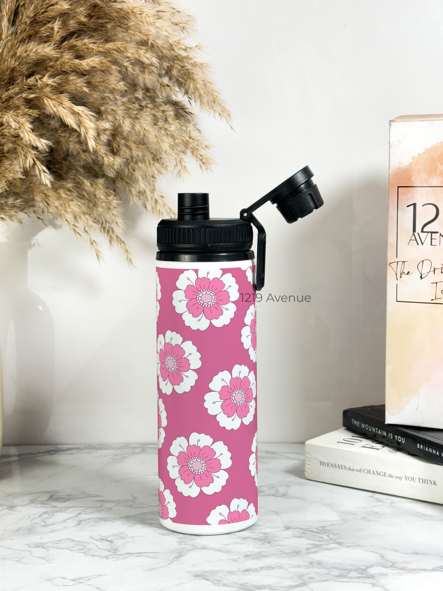 700ml Printed TANK-Sip Water Bottle | Loud Daisy* Print | For Office, School, Sports | Sipper Bottle with Carry Hook, Durable & Stylish
