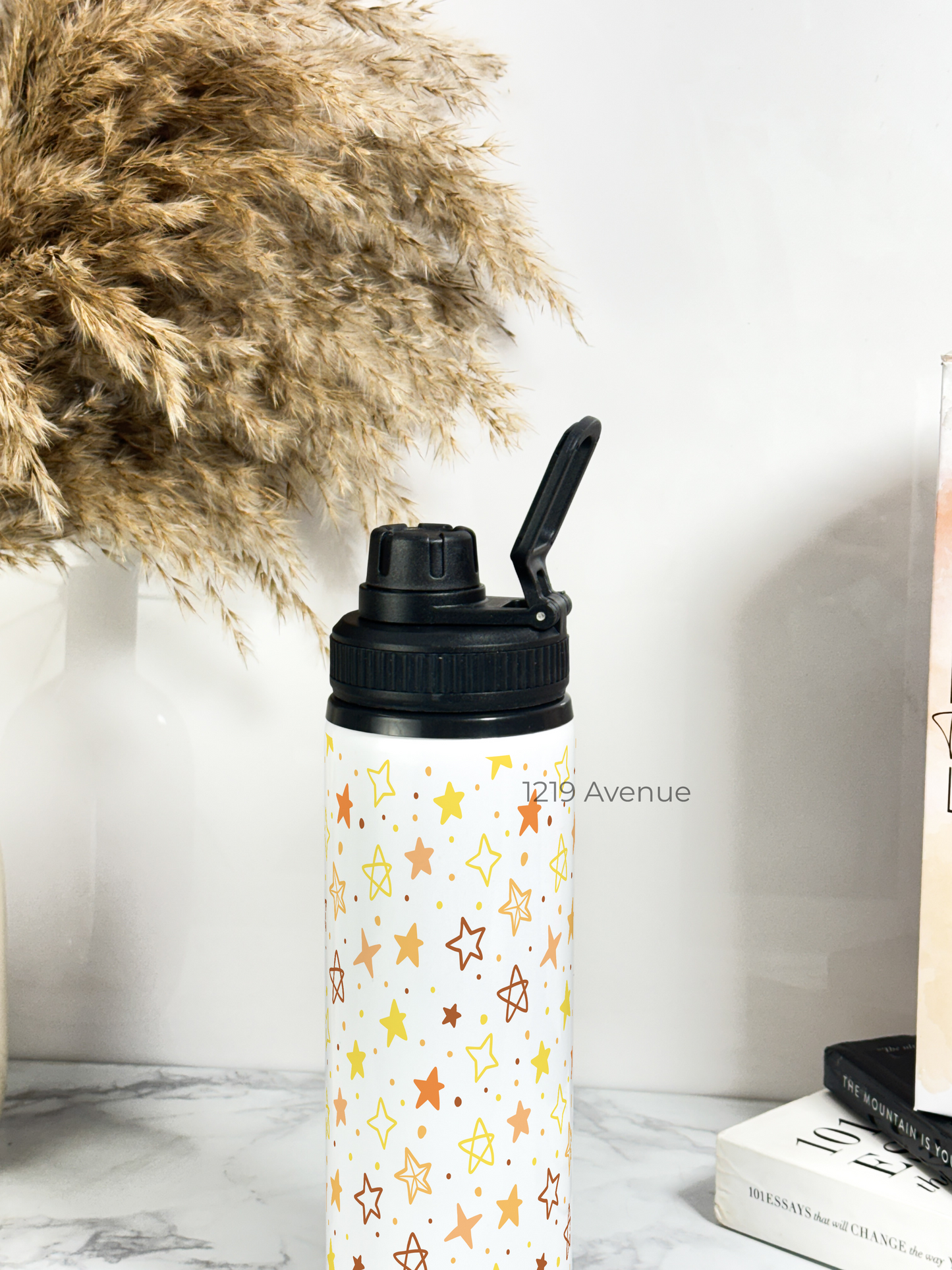 700ml Printed TANK-Sip Water Bottle | Stary Glaze Print | For Office, School, Sports | Sipper Bottle with Carry Hook, Durable & Stylish