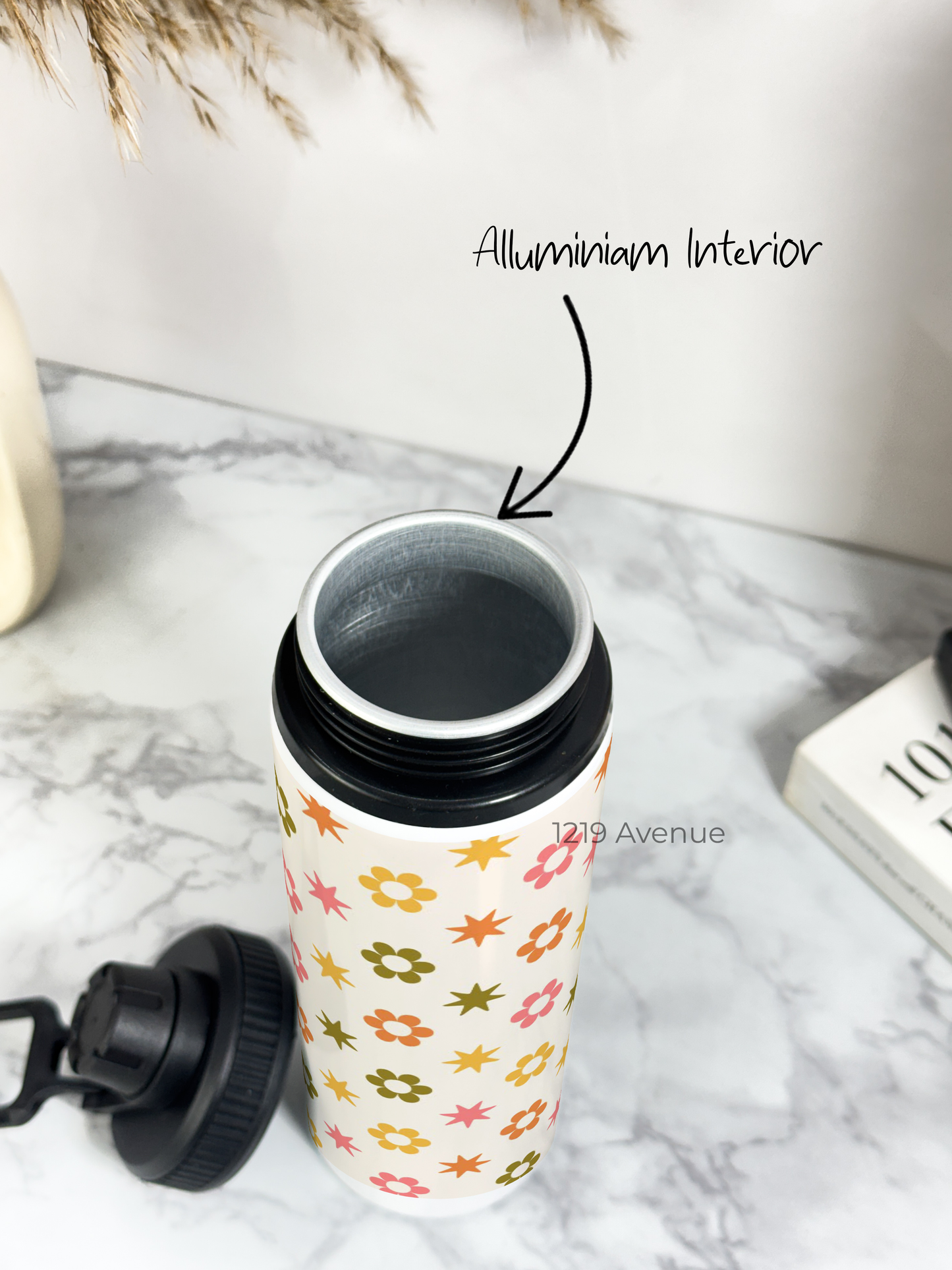 700ml Printed TANK-Sip Water Bottle | Dassy Star Print | For Office, School, Sports | Sipper Bottle with Carry Hook, Durable & Stylish