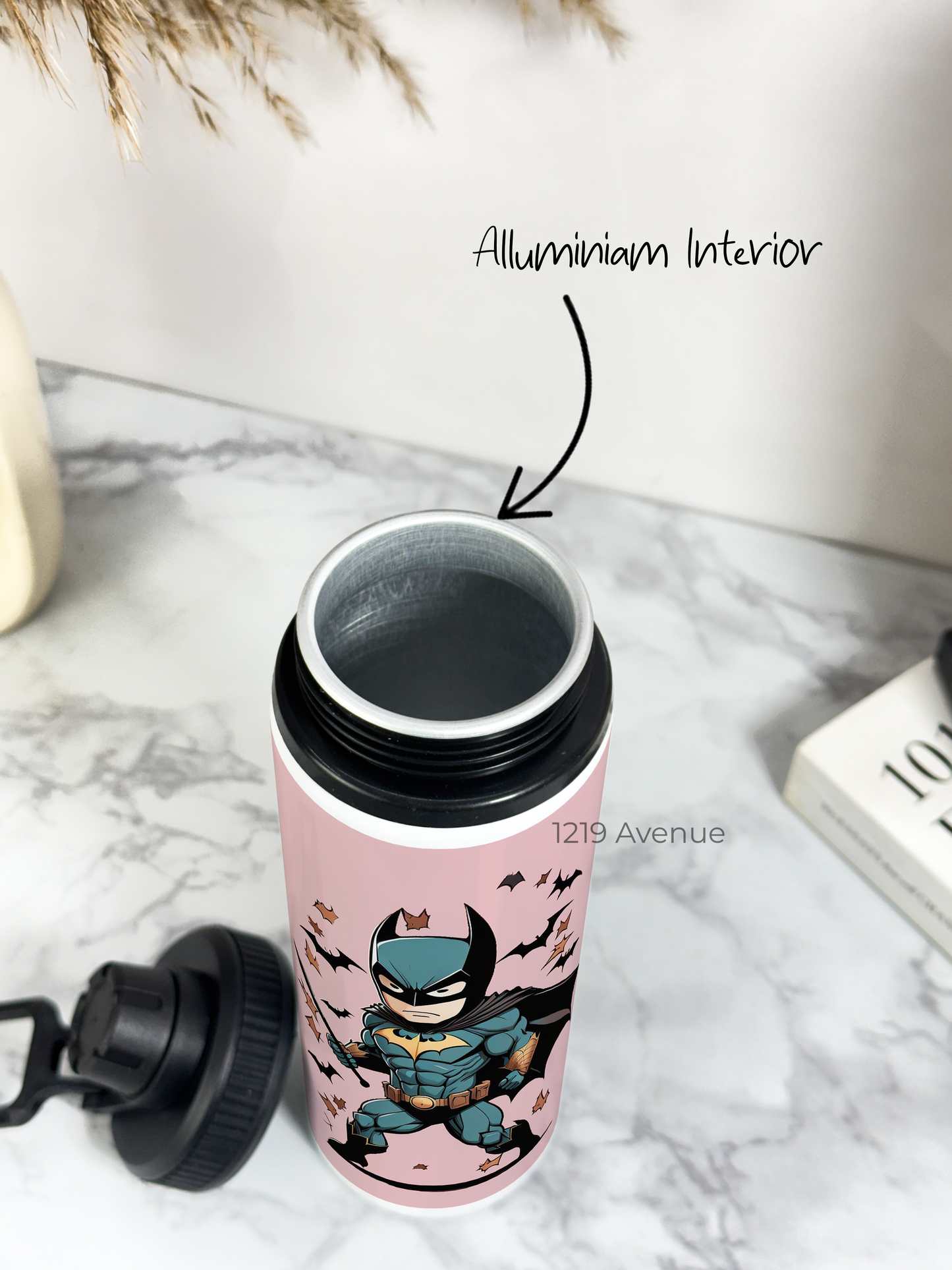 700ml Printed TANK-Sip Water Bottle | Get Him Bat-Man Print | For Office, School, Sports | Sipper Bottle with Carry Hook, Durable & Stylish
