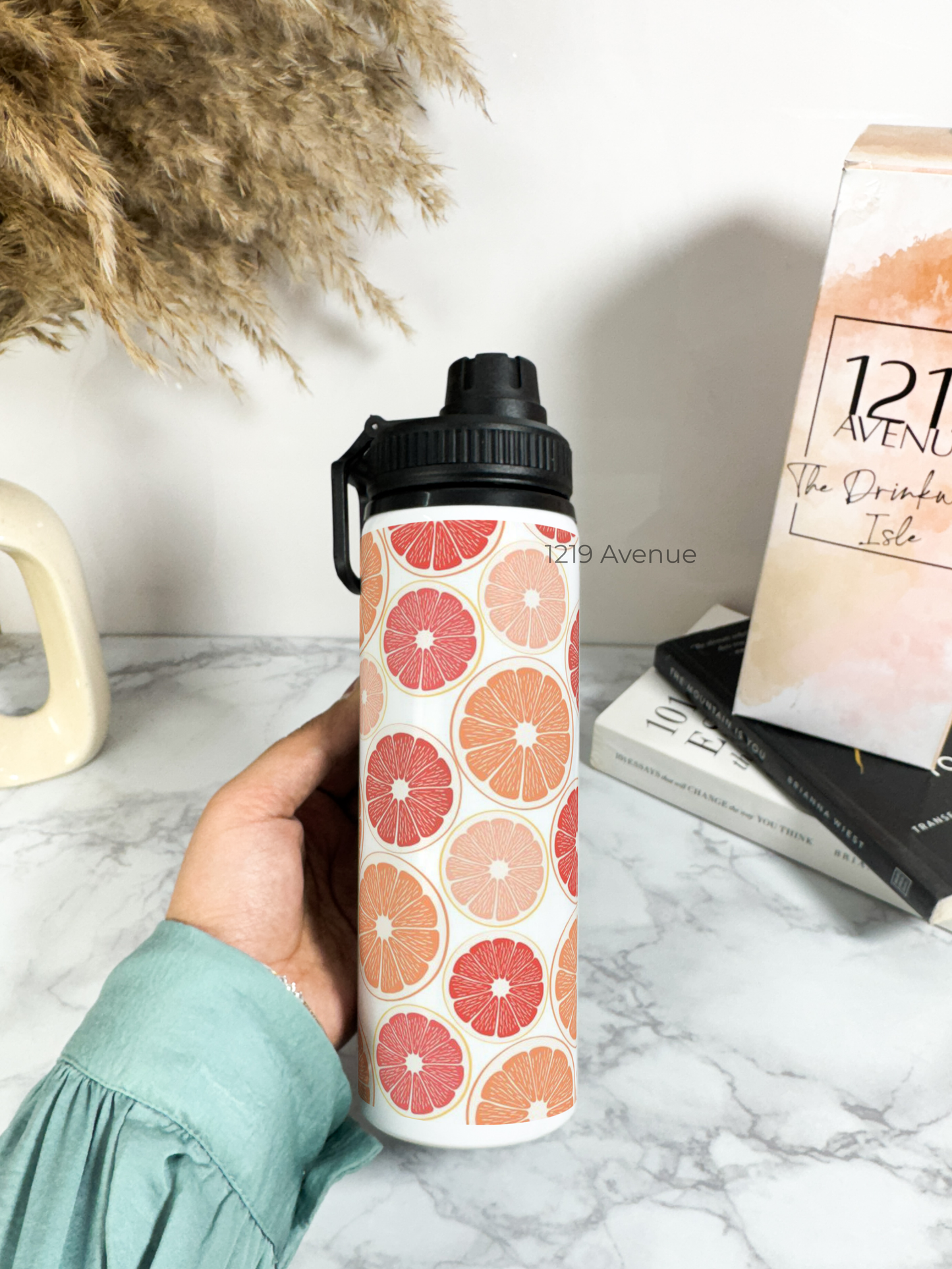 700ml Printed TANK-Sip Water Bottle | I Am Orangeing Print | For Office, School, Sports | Sipper Bottle with Carry Hook, Durable & Stylish