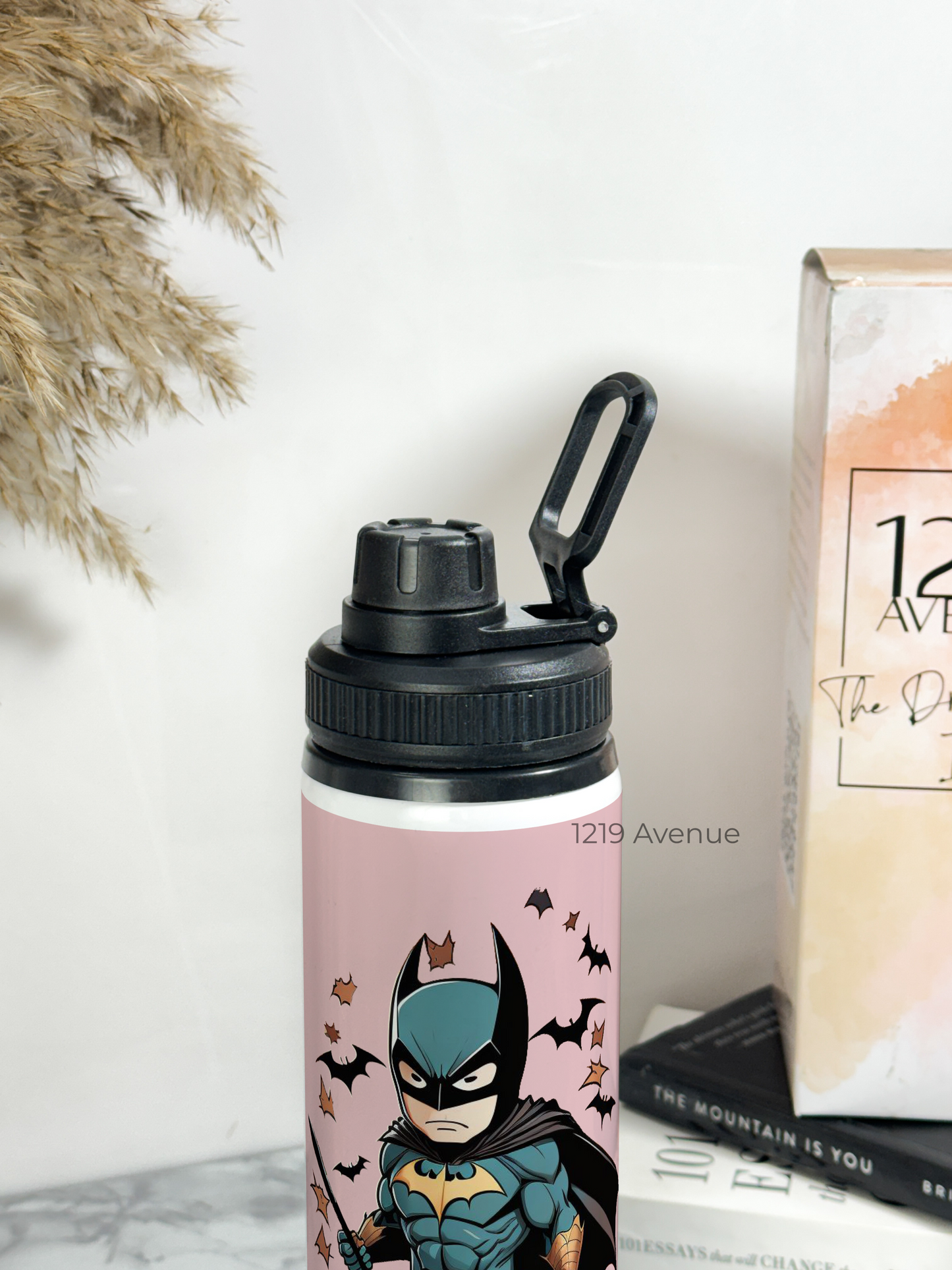 700ml Printed TANK-Sip Water Bottle | Get Him Bat-Man Print | For Office, School, Sports | Sipper Bottle with Carry Hook, Durable & Stylish