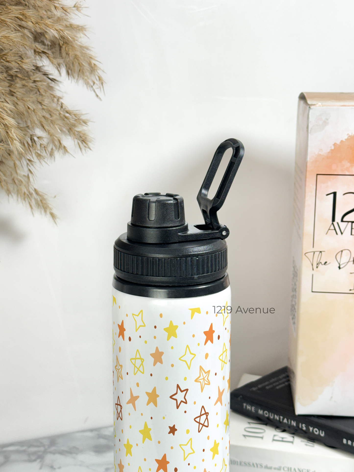 700ml Printed TANK-Sip Water Bottle | Stary Glaze Print | For Office, School, Sports | Sipper Bottle with Carry Hook, Durable & Stylish