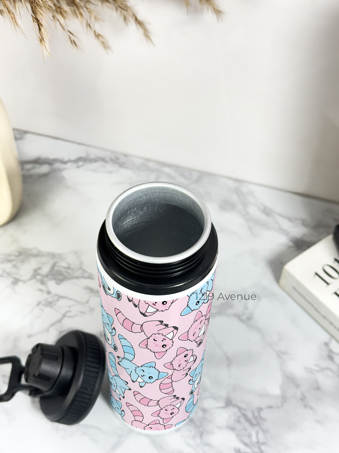 700ml Printed TANK-Sip Water Bottle | Squarrel Party Print | For Office, School, Sports | Sipper Bottle with Carry Hook, Durable & Stylish