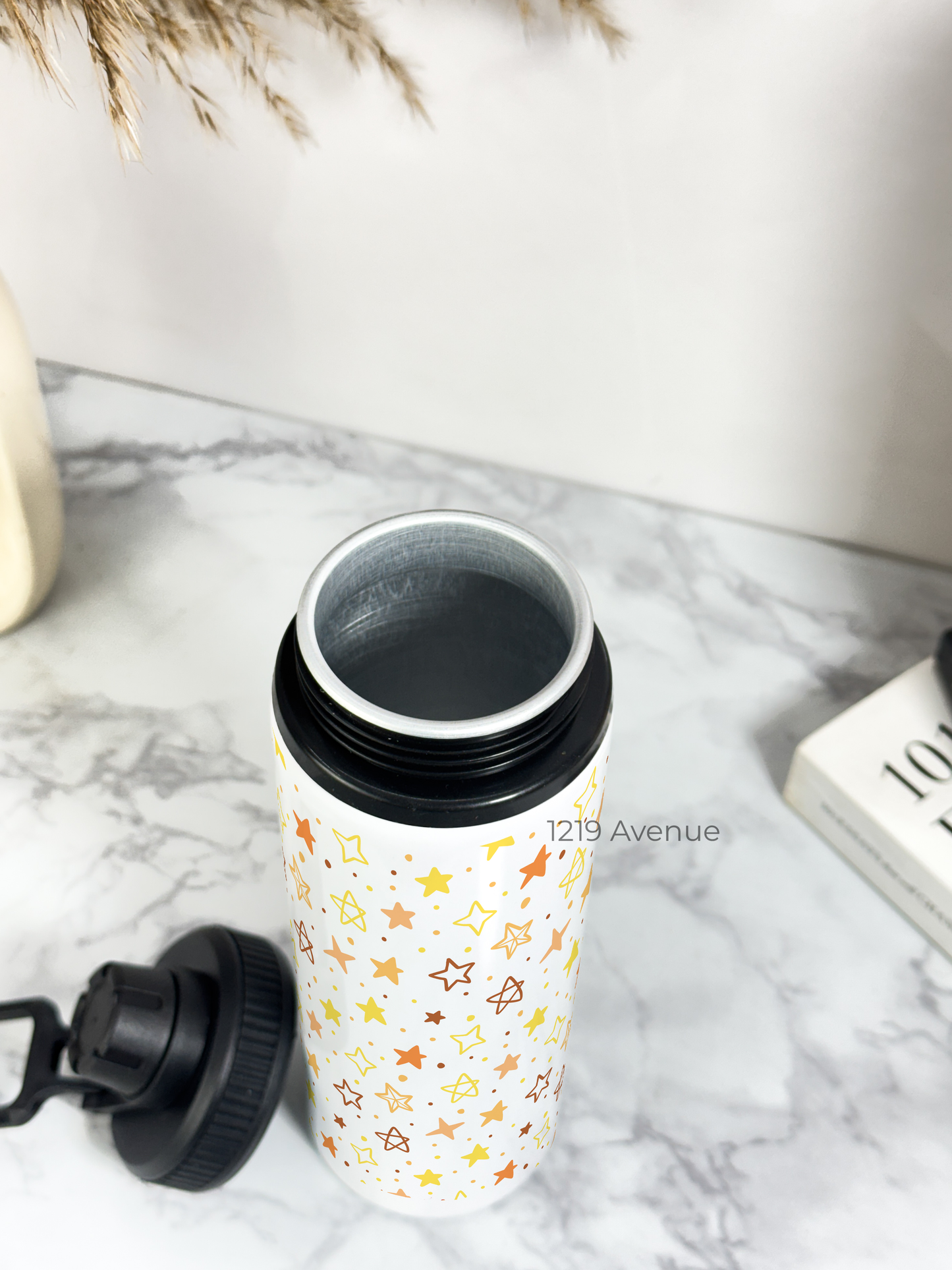 700ml Printed TANK-Sip Water Bottle | Stary Glaze Print | For Office, School, Sports | Sipper Bottle with Carry Hook, Durable & Stylish