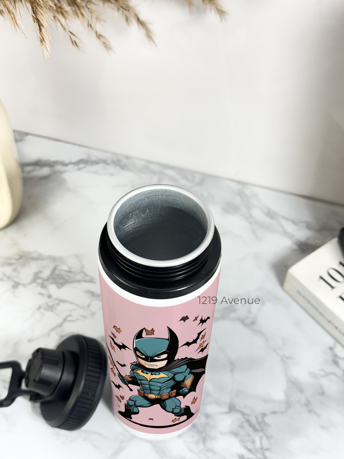 700ml Printed TANK-Sip Water Bottle | Get Him Bat-Man Print | For Office, School, Sports | Sipper Bottle with Carry Hook, Durable & Stylish