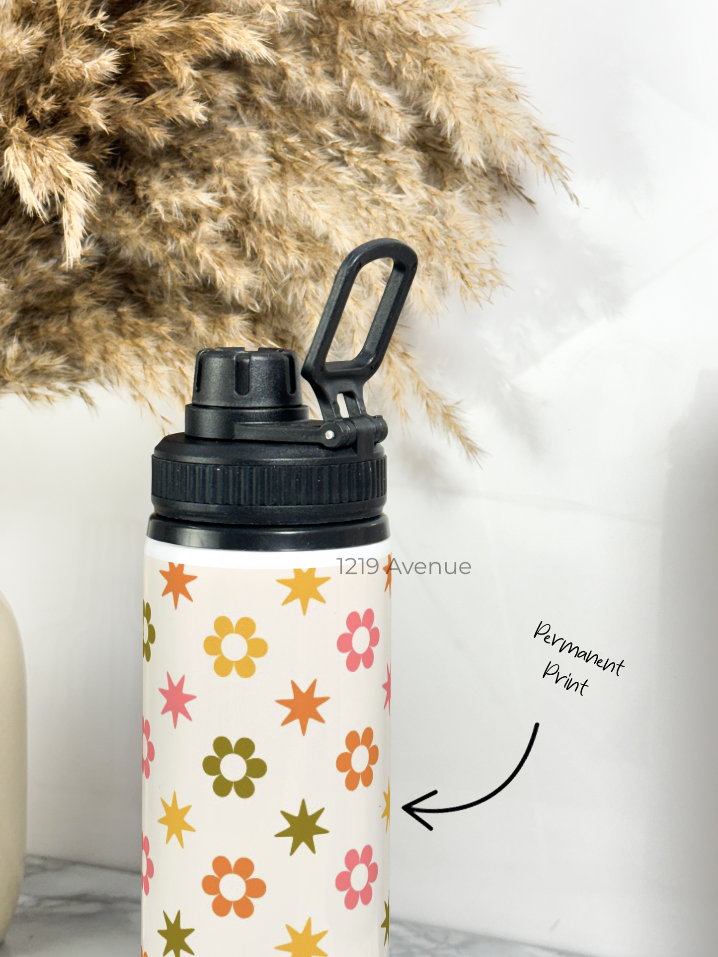 700ml Printed TANK-Sip Water Bottle | Dassy Star Print | For Office, School, Sports | Sipper Bottle with Carry Hook, Durable & Stylish