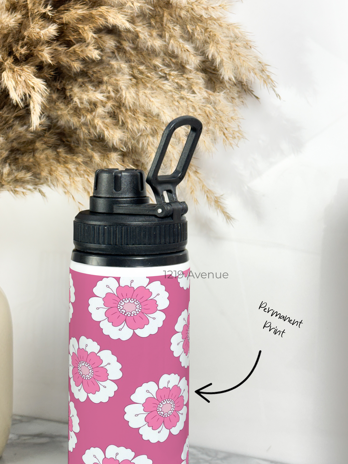 700ml Printed TANK-Sip Water Bottle | Loud Daisy* Print | For Office, School, Sports | Sipper Bottle with Carry Hook, Durable & Stylish