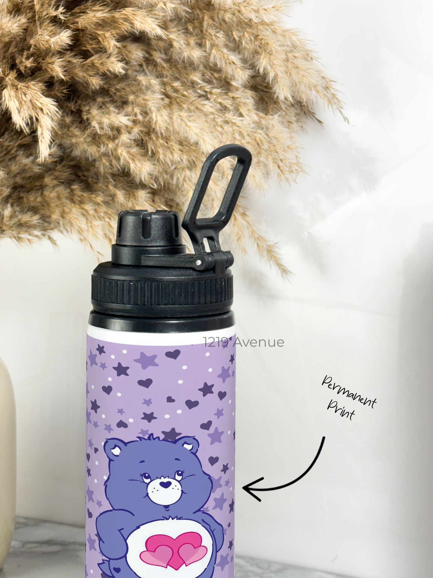 700ml Printed TANK-Sip Water Bottle | Love Ya Bear Print | For Office, School, Sports | Sipper Bottle with Carry Hook, Durable & Stylish