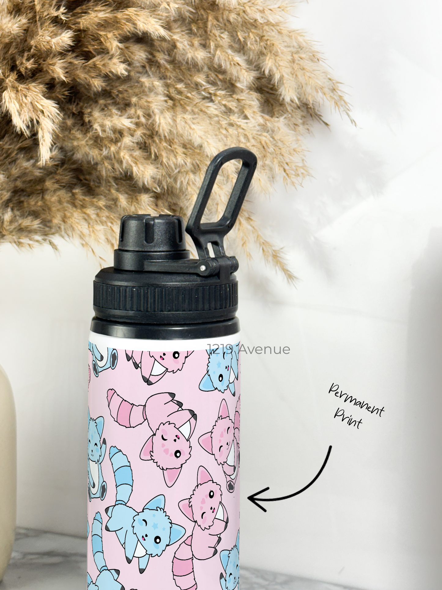 700ml Printed TANK-Sip Water Bottle | Squarrel Party Print | For Office, School, Sports | Sipper Bottle with Carry Hook, Durable & Stylish