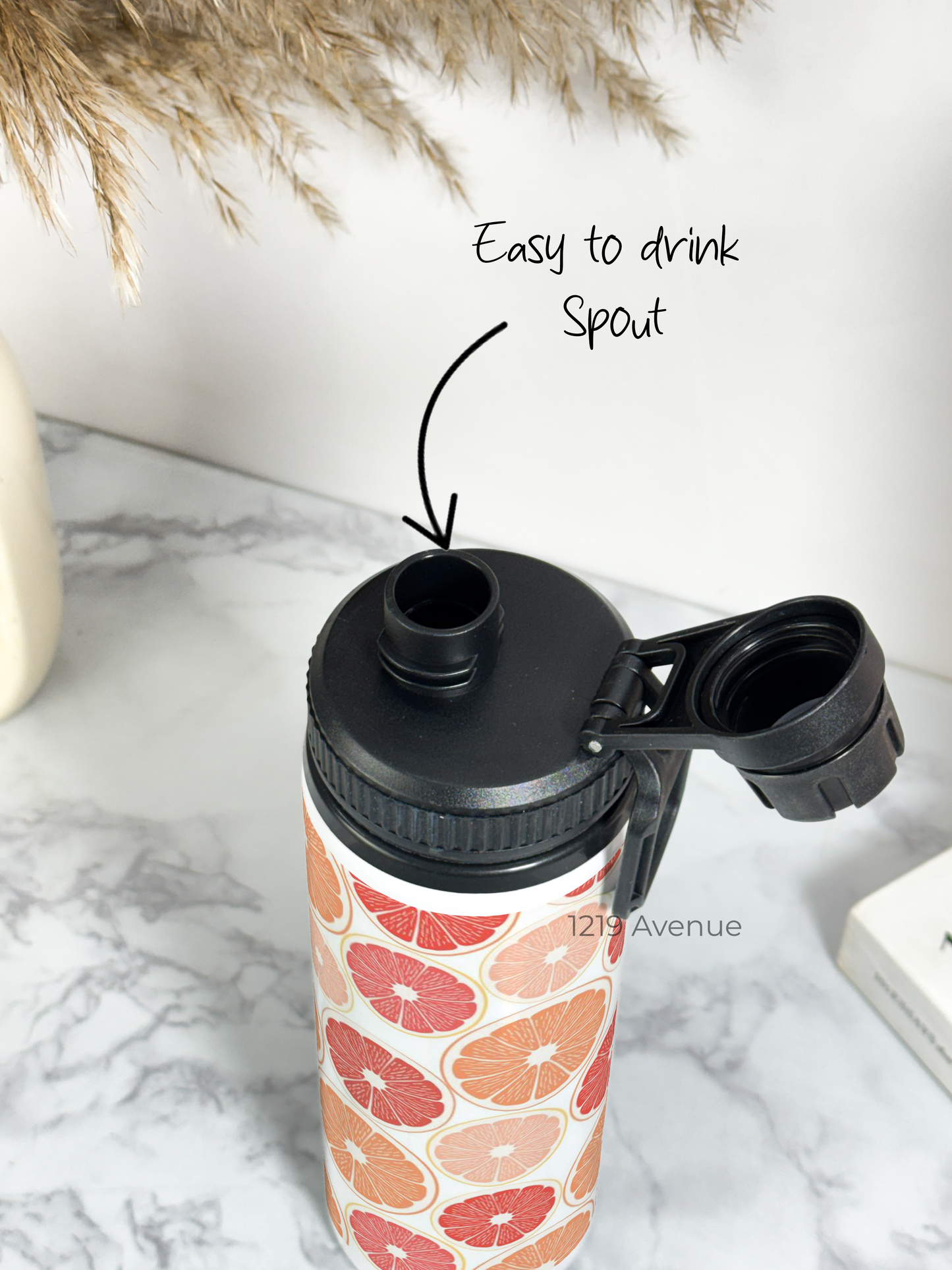 700ml Printed TANK-Sip Water Bottle | I Am Orangeing Print | For Office, School, Sports | Sipper Bottle with Carry Hook, Durable & Stylish