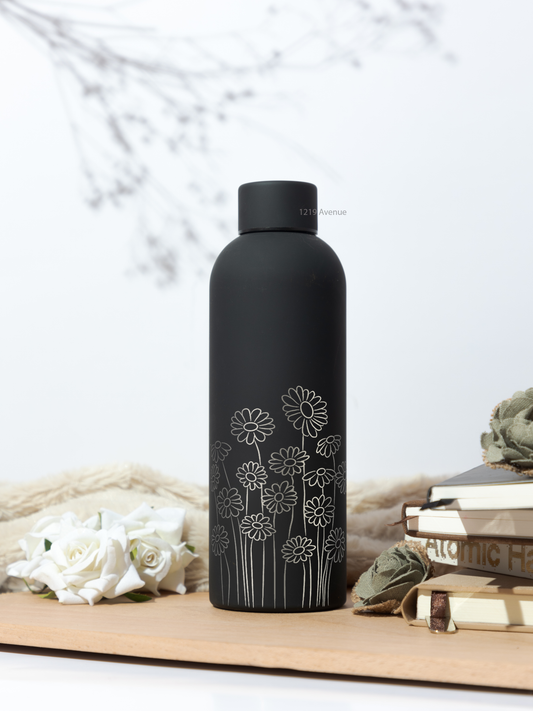 Bae-Sic Bottles 500 ML |Floral Valley Print | Double Walled Hot And Cold Bottles