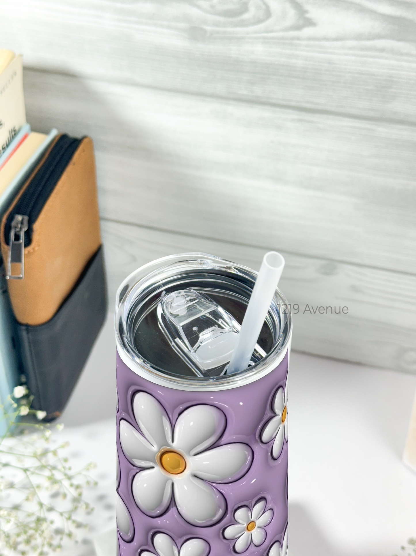 Colossal Tumbler 700ML with Silicon Straw| Blossom Burst Print |Double Walled Insulated Tumbler 7-8 hrs
