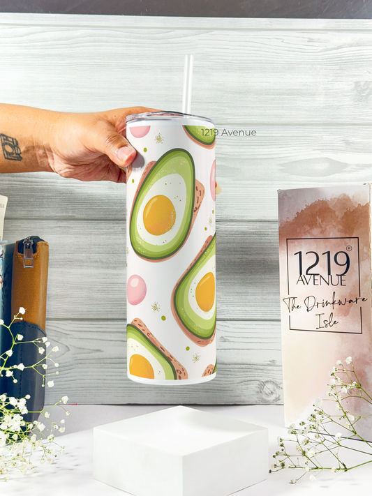 Colossal Tumbler 700ML with Straw | Avobae Print |Double Walled Insulated Tumbler 7-8 hrs