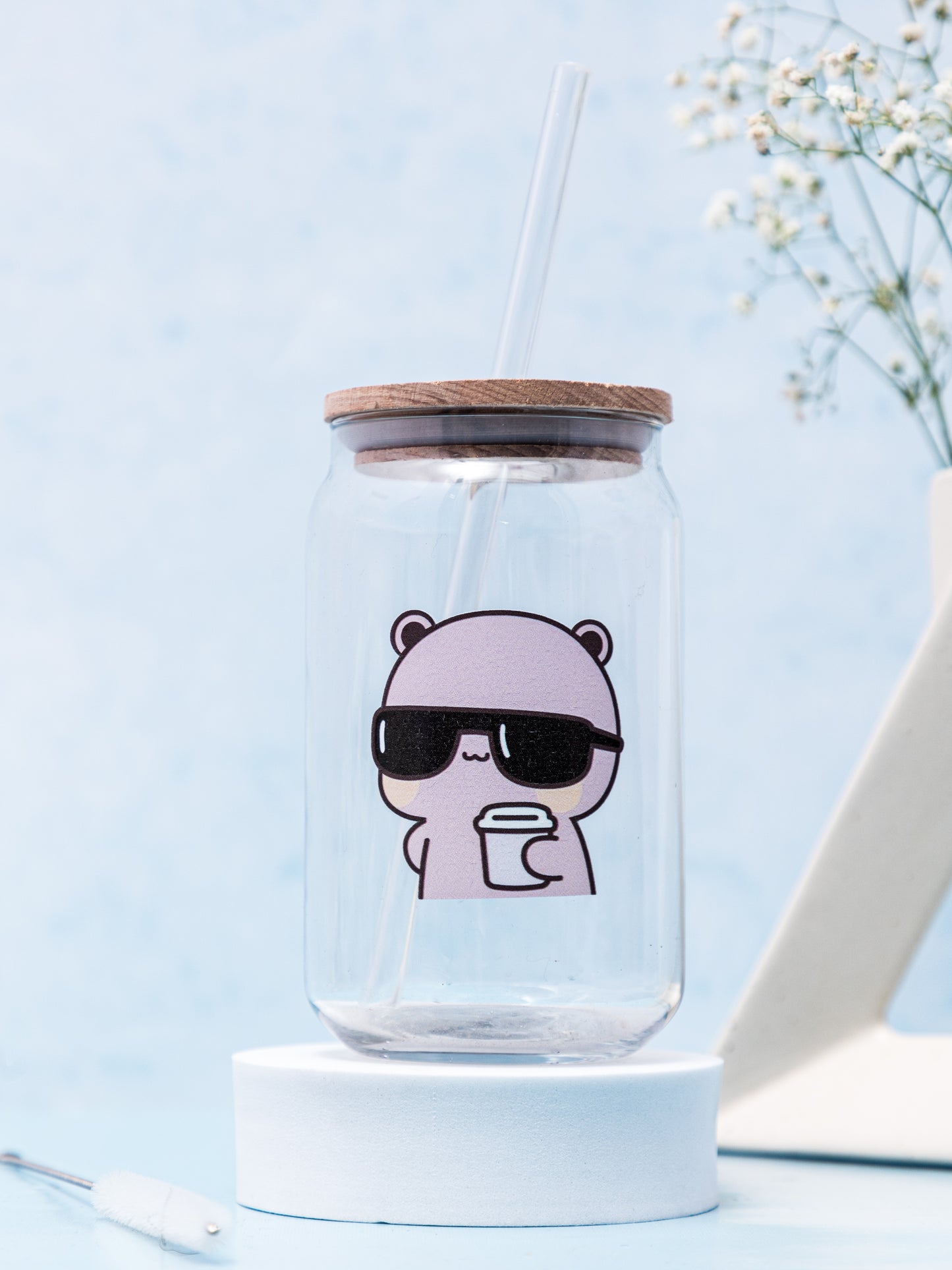 Can Shaped Sipper 500ml| What You Lokin At Print | 18oz Can Tumbler with lid, straw and coaster.