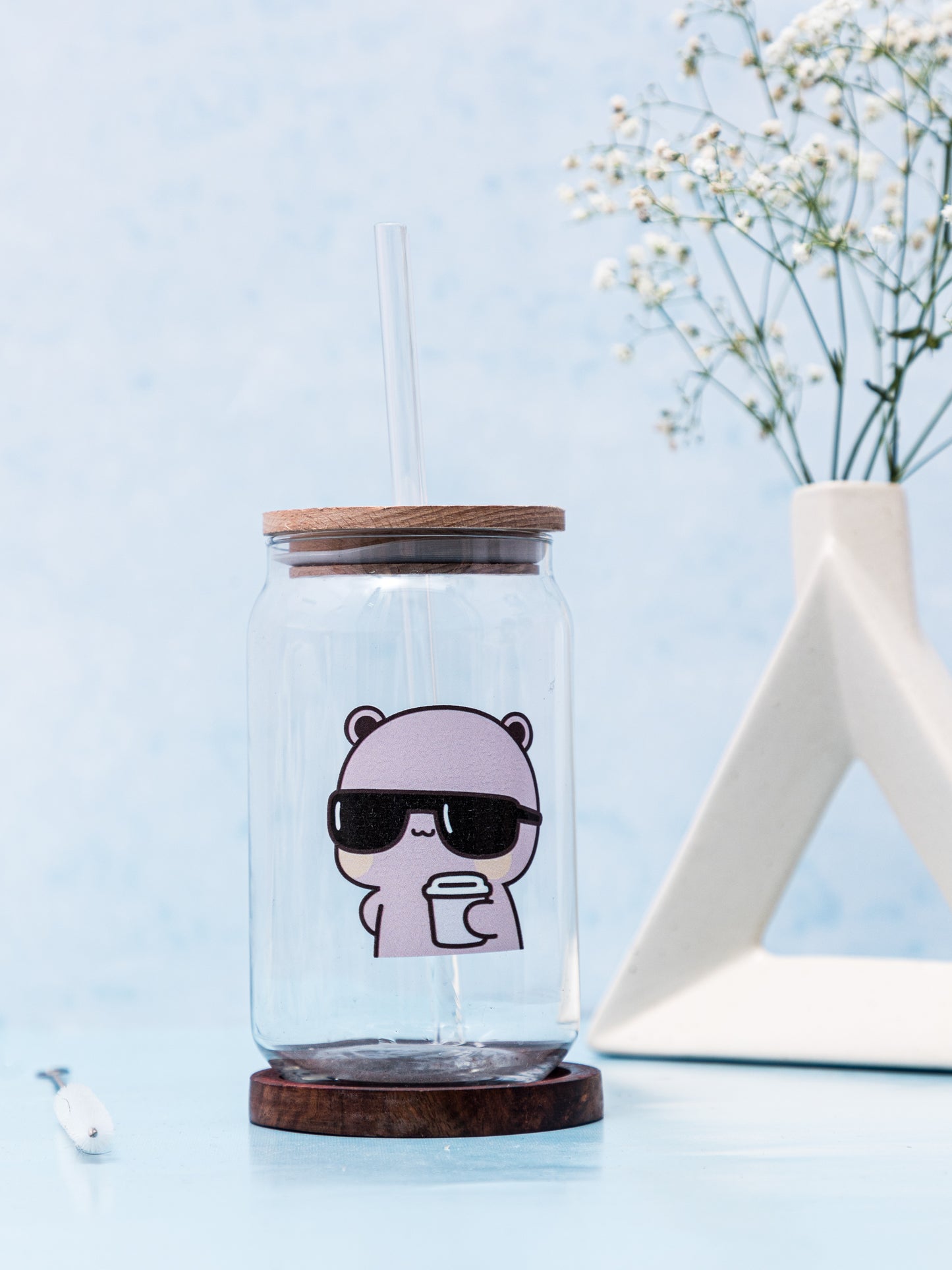 Can Shaped Sipper 500ml| What You Lokin At Print | 18oz Can Tumbler with lid, straw and coaster.
