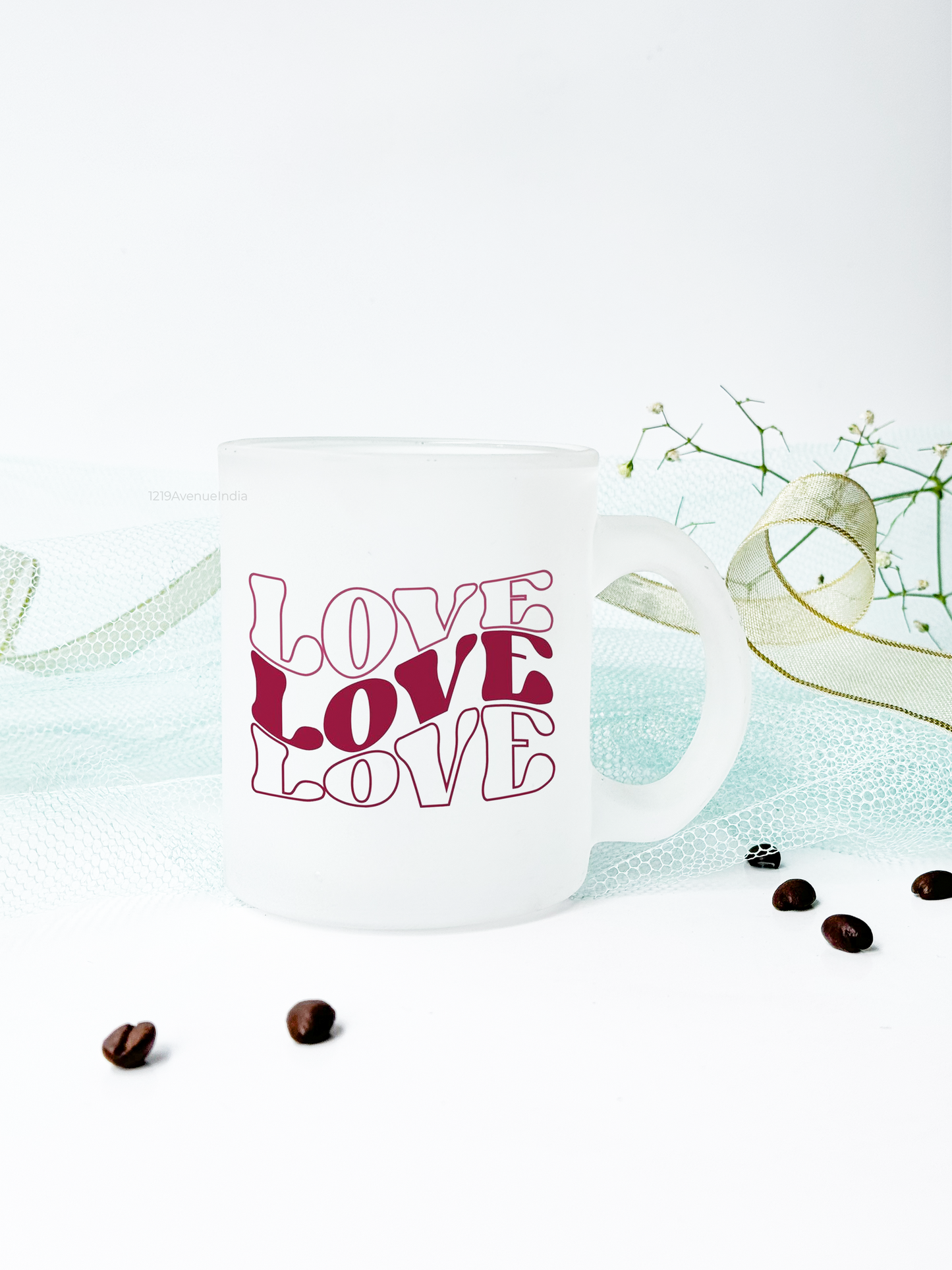 Frosted Mug 350ml | love Permanent Print | Pocket Picks Mugs