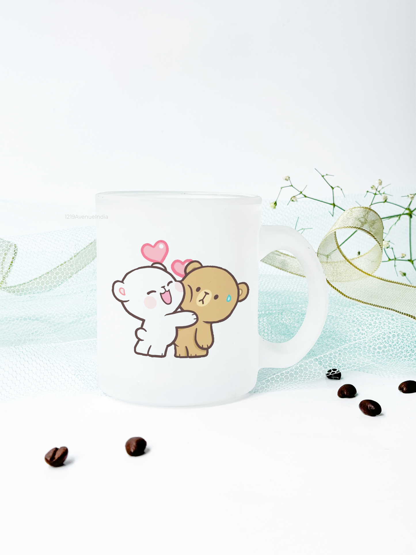 Frosted Mug 350ml | Milk & Mocha Print | Pocket Picks Mugs