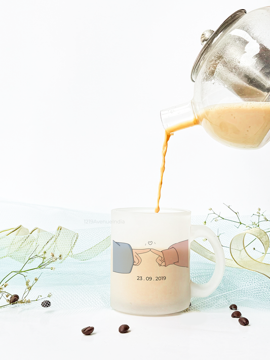 Frosted Mug 350ml | You + Me Custom Print | Pocket Picks Mugs |Heartstrings