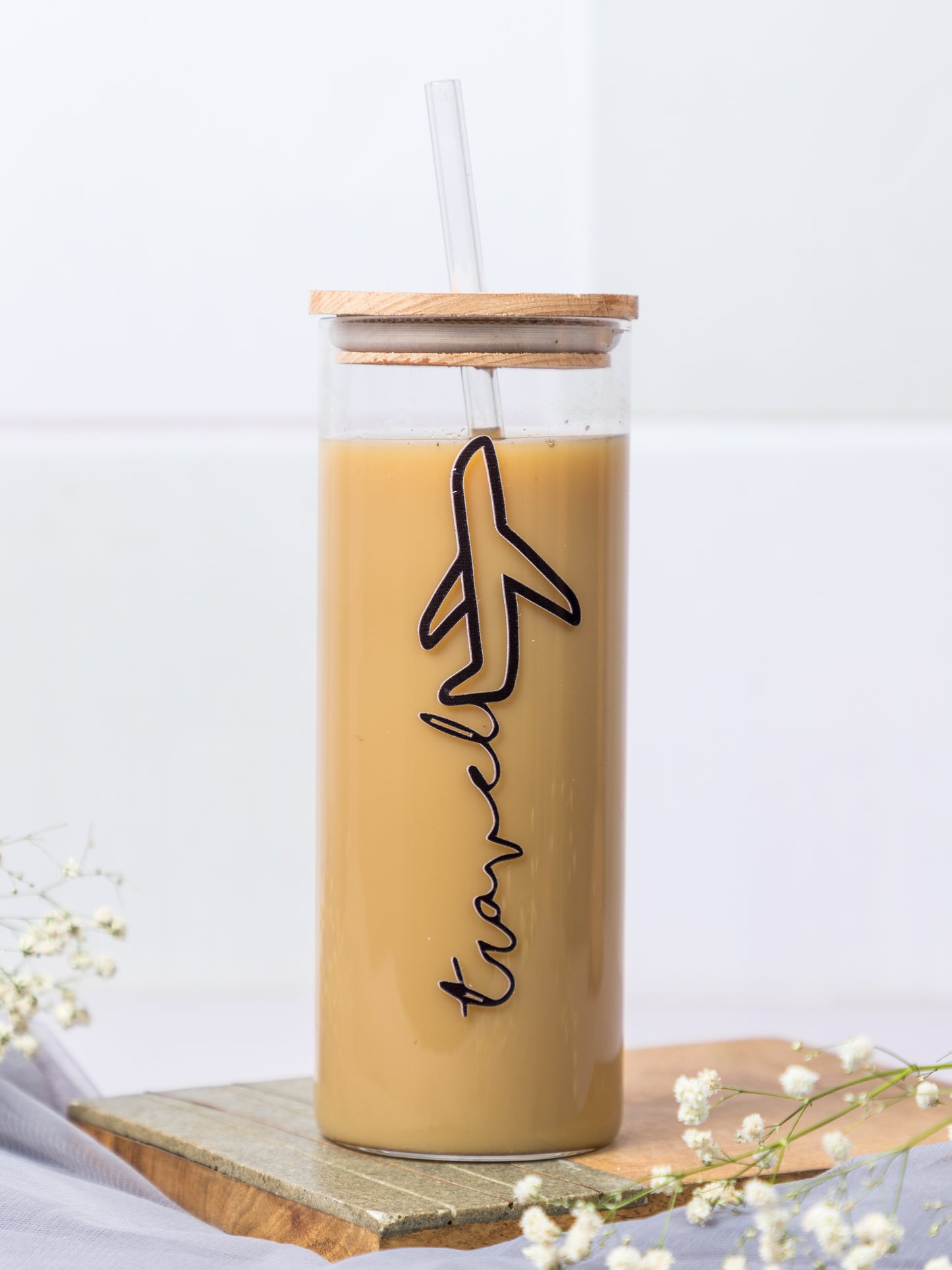 Grande Sipper 650ml| Travel Print| 22 oz Coffee Tumbler with Straw and Lid