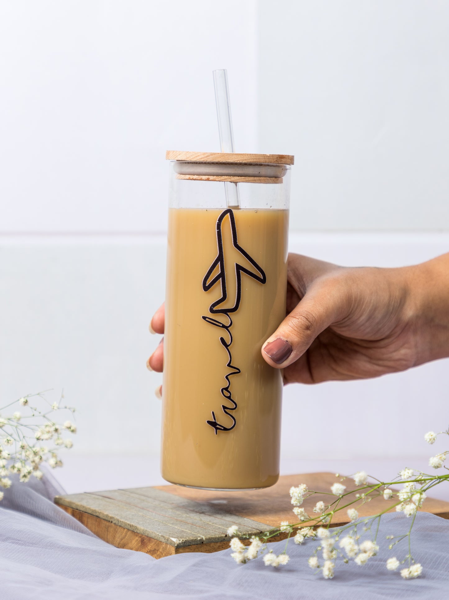 Grande Sipper 650ml| Travel Print| 22 oz Coffee Tumbler with Straw and Lid
