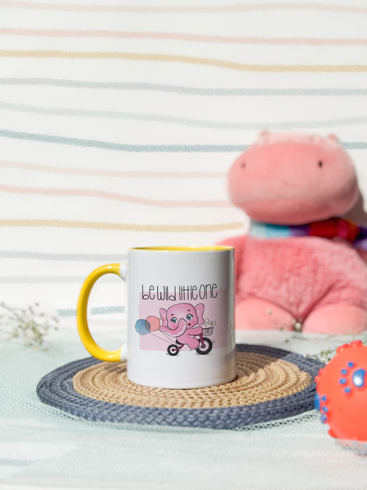 Kids Ceramic Mug 350ml |Be Wild Little One Print | Kids Worthy Mugs