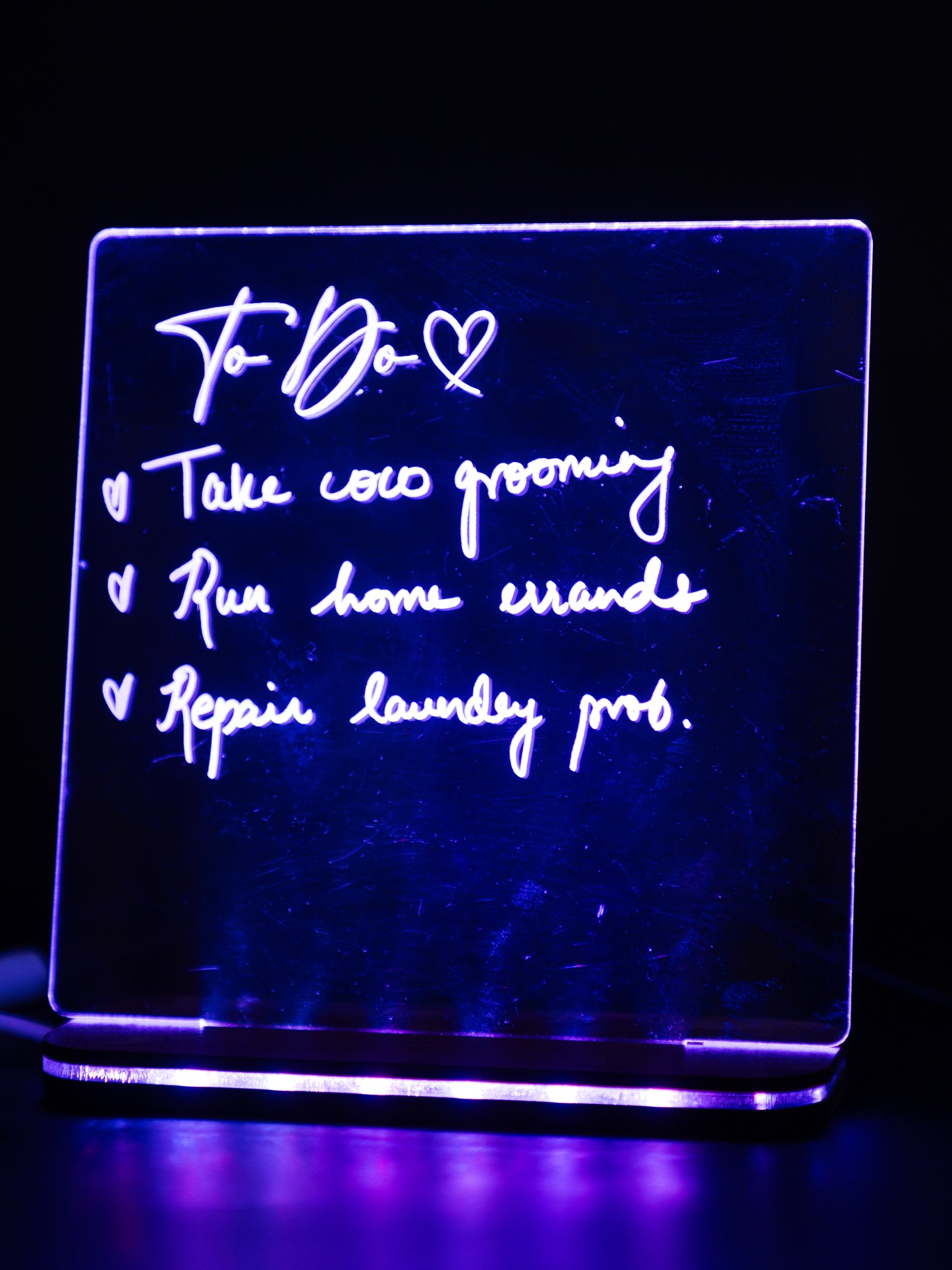 LED Side Table Lamp| Note maker with erasable pen| NO COD