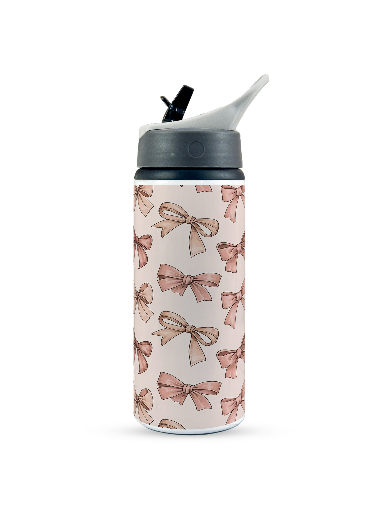 750ml Printed Fun-Sip Water Bottle | Bow Beut Print | For Kids, School, Sports | Sipper Bottle with Carry Handle, Durable & Stylish