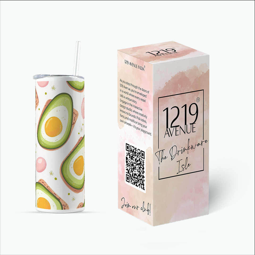 Colossal Tumbler 700ML with Straw | Avobae Print |Double Walled Insulated Tumbler 7-8 hrs