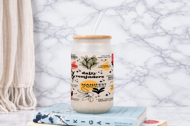 All Can Shaped Glass Sipper