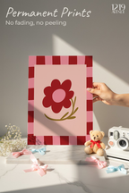 Printed 4K Ultra Gloss Metal Frame A3 Size | Flower Frame Print | 1.2mm Premium Thickness Wall Frame (12x18 Inches)