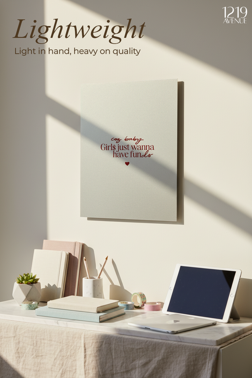 Printed 4K Ultra Gloss Metal Frame A3 Size | Wanna Have Fun Design | 1.2mm Premium Thickness Wall Frame (12x18 Inches)