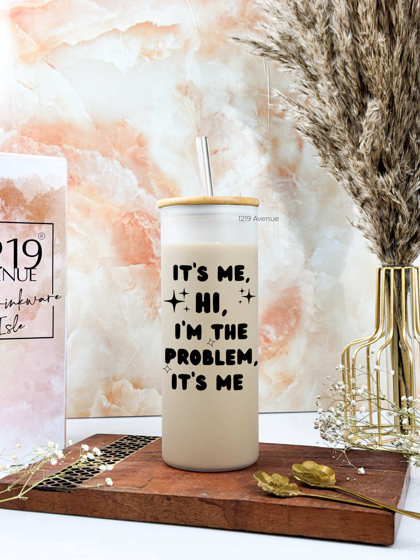 Frosted Grande Sipper 650ml| Its Me Only Print| 20oz Tall Tumbler with straw and lid