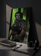 Printed 4K Ultra Gloss Metal Frame A3 Size | War Mode Activated Print | 1.2mm Premium Thickness Wall Frame (12x18 Inches)