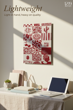 Printed 4K Ultra Gloss Metal Frame A3 Size | Scarlet Collage Print | 1.2mm Premium Thickness Wall Frame (12x18 Inches)
