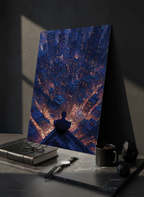 Printed 4K Ultra Gloss Metal Frame A3 Size | Spider-Man Rooftop Aura Print | 1.2mm Premium Thickness Wall Frame (12x18 Inches)