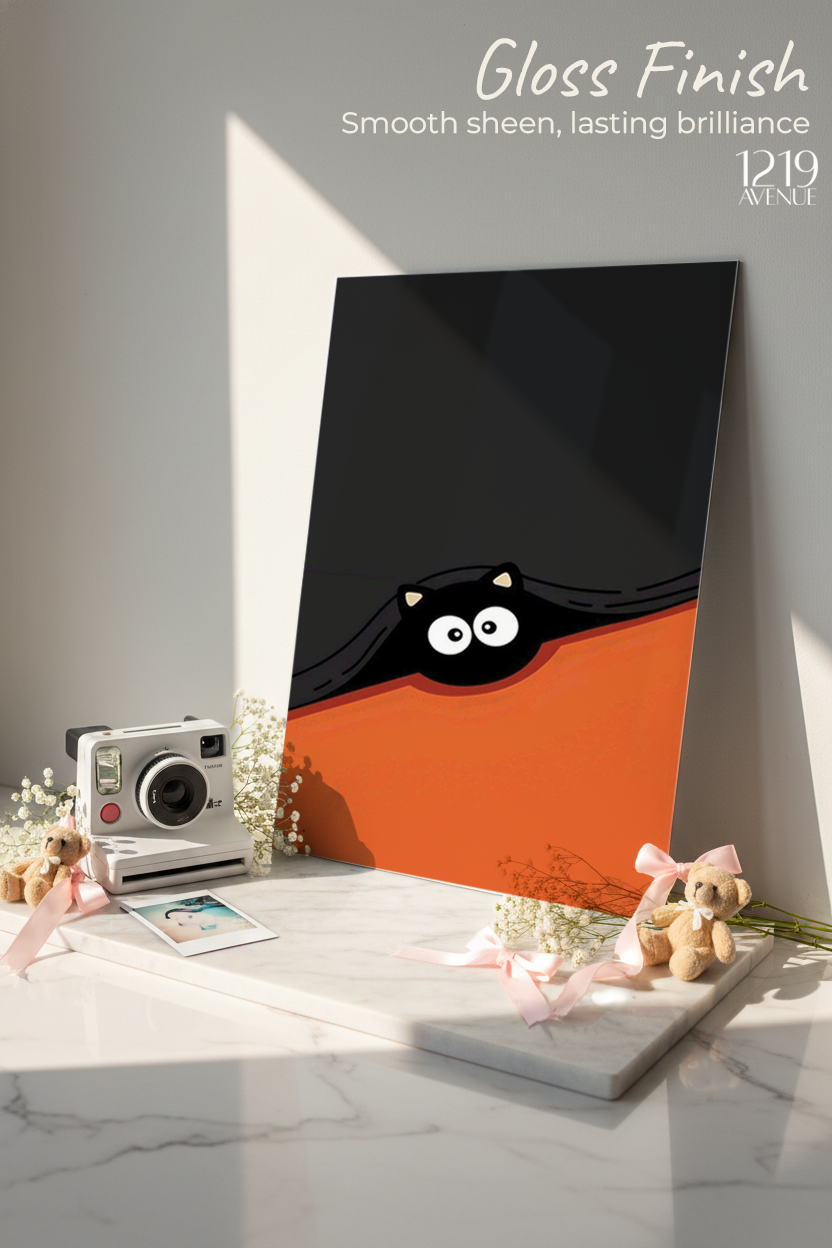 Printed 4K Ultra Gloss Metal Frame A3 Size | Little Spy Print | 1.2mm Premium Thickness Wall Frame (12x18 Inches)