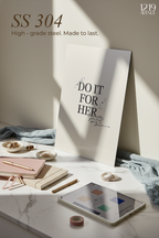 Printed 4K Ultra Gloss Metal Frame A3 Size | For Her Print | 1.2mm Premium Thickness Wall Frame (12x18 Inches)