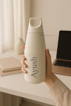 Personalized Nuvra Geo-Dash Insulated Bottles 12hrs+ Hot and Cold |Premium Gifting | 580ml and 1100ml | 1 litre capacity