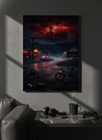 Printed 4K Ultra Gloss Metal Frame A3 Size | STRANGER THINGS-Unseen Layers Print | 1.2mm Premium Thickness Wall Frame (12x18 Inches)