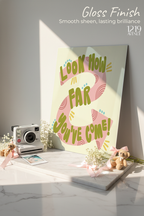 Printed 4K Ultra Gloss Metal Frame A3 Size | Tiny Steps Ahead Print | 1.2mm Premium Thickness Wall Frame (12x18 Inches)