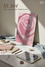 Printed 4K Ultra Gloss Metal Frame A3 Size | Endless Rose Print | 1.2mm Premium Thickness Wall Frame (12x18 Inches)