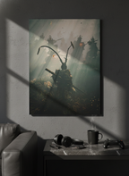 Printed 4K Ultra Gloss Metal Frame A3 Size | Spirit of the Samurai Print | 1.2mm Premium Thickness Wall Frame (12x18 Inches)