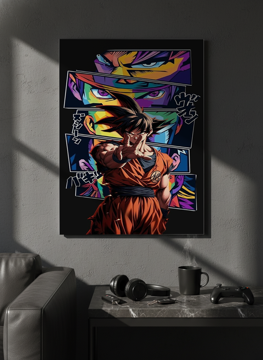 Printed 4K Ultra Gloss Metal Frame A3 Size | Warrior Beyond Limits Print | 1.2mm Premium Thickness Wall Frame (12x18 Inches)